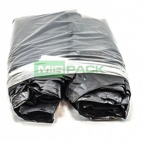 Мешки для мусора 180 литров, 65 мкм, черные, в пачках 100 шт - Вид 4
