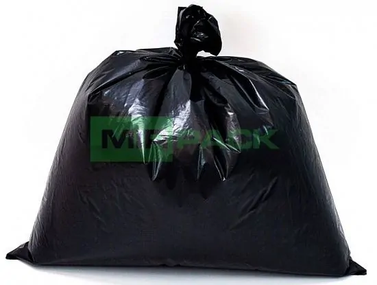 Мешки для мусора 30 л 50х60, 25 мкм, черные, ПВД в пачках 10 пачек по 100 штук, усиленные - Вид 1