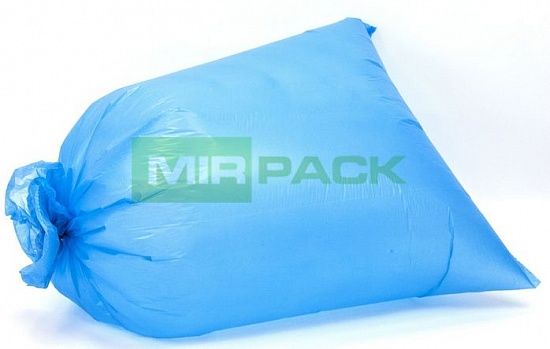 Мешки для мусора 120 л, 40 мкм, в рулоне 10 штук, ПВД, 2 слоя, 70x110 см, Премиум, синие - Вид 3