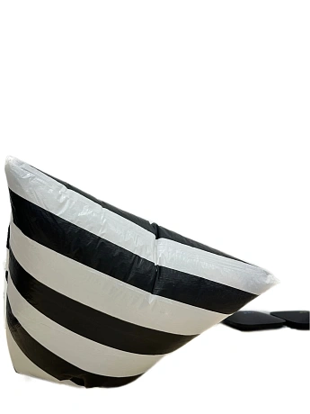 Пакеты для мусора с завязками 35 литров, 20 шт. ПСД, 35 мкм, полосатые, ZebrOK - Вид 2